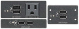 Extron USB PowerPlate 200 Series Double-space, Black mount boxes Extron