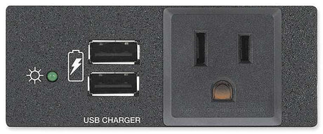 Extron USB PowerPlate 200 Series Double-space, Black mount boxes Extron