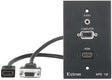 Extron WPB 109 One-Gang Wallplate for HDMI, VGA, and Stereo Audio Black mount boxes Extron