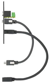 Extron WPB 109 One-Gang Wallplate for HDMI, VGA, and Stereo Audio Black mount boxes Extron