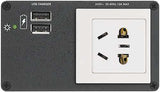 Extron AC+USB 200 Series Power Module UK (1) AC & (2) USB Outlets power supply Extron