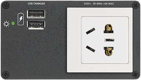 Extron AC+USB 200 Series Power Module UK (1) AC & (2) USB Outlets power supply Extron