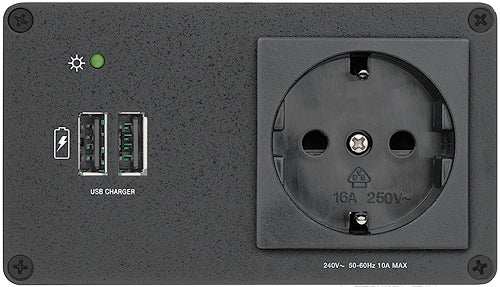 Extron AC+USB 200 Series Power Module UK (1) AC & (2) USB Outlets power supply Extron