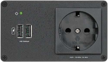 Extron AC+USB 200 Series Power Module UK (1) AC & (2) USB Outlets power supply Extron