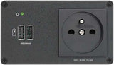 Extron AC+USB 200 Series Power Module UK (1) AC & (2) USB Outlets power supply Extron