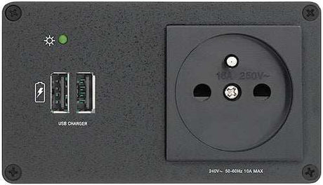 Extron AC+USB 200 Series Power Module UK (1) AC & (2) USB Outlets power supply Extron
