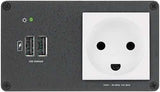 Extron AC+USB 200 Series Power Module UK (1) AC & (2) USB Outlets power supply Extron