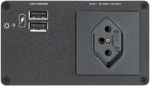 Extron AC+USB 200 Series Power Module UK (1) AC & (2) USB Outlets power supply Extron