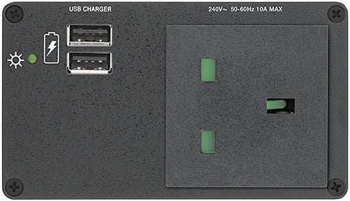 Extron AC+USB 200 Series Power Module UK (1) AC & (2) USB Outlets power supply Extron