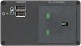 Extron AC+USB 200 Series Power Module UK (1) AC & (2) USB Outlets power supply Extron