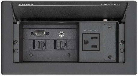 Extron Cable Cubby 202 Series Cable Access Enclosure Holds Two AAP Moduless mount boxes Extron