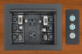 Extron CCR 30 Cable Cubby Retractor 30 Enclosure Three LED switches, black Audio & Video Cables Extron