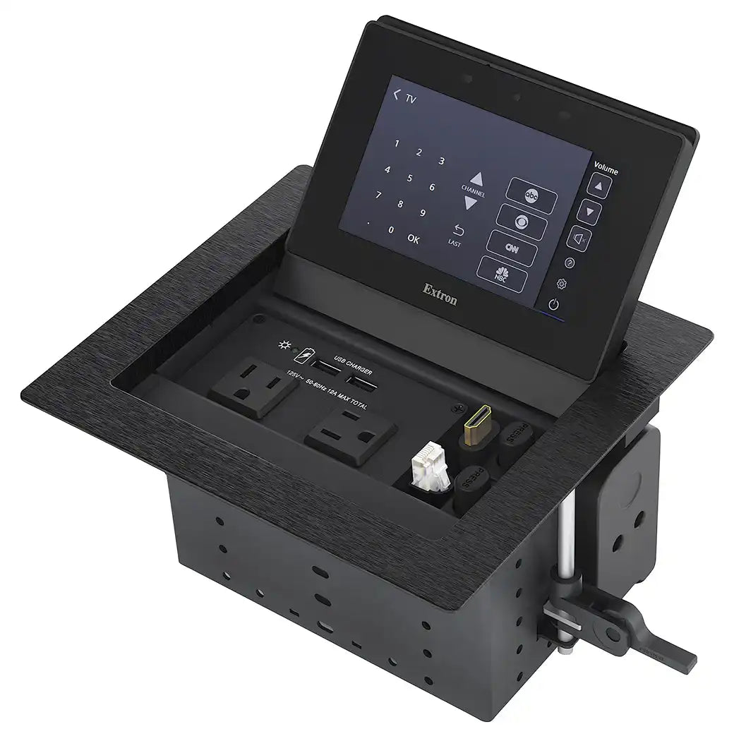 Extron TLP Pro 525C 5" Portrait Tabletop Touchpanel Black - w/o AC Module Audio & Video Cables Extron