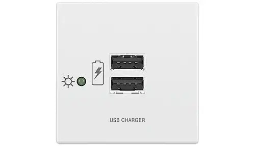 Extron Flex55 100 Series Pendant Mount Two USB Outlets, White Audio & Video Cables Extron
