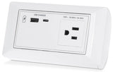 Extron Flex55 100 Series Pendant Mount Two USB Outlets, White Audio & Video Cables Extron