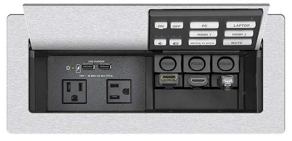 Extron NBP 1200C Network Button Panel NBP Cable Cubby - Br Alum, AC Module Not Included Audio & Video Cables Extron