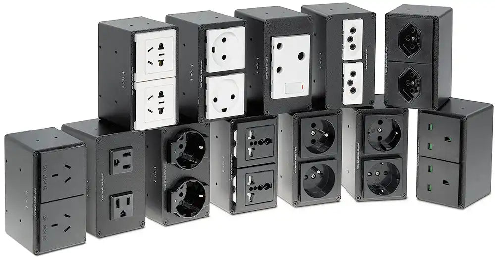Extron Cable Cubby Power Module (2) Brazil Outlets Power Extron