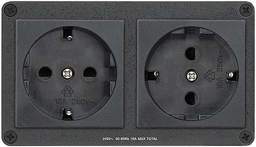 Extron Cable Cubby Power Module (2) Brazil Outlets Power Extron