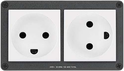 Extron Cable Cubby Power Module (2) Brazil Outlets Power Extron