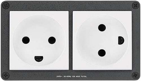 Extron Cable Cubby Power Module (2) Brazil Outlets Power Extron