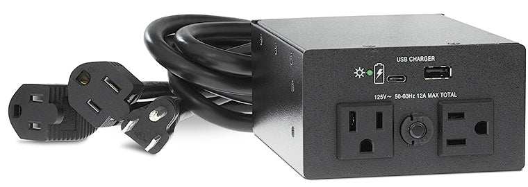 Extron AC+USB 300 Series Power Module MULTI 1AC, 1USBC, & 1USBA Outlets Power Outlets & Sockets Extron