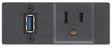 Extron AC USB AAP AC Power and USB Charging Module Black, USB 3.2 Type-A on Pigtail Power Outlets & Sockets Extron