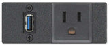 Extron AC USB AAP AC Power and USB Charging Module Black, USB 3.2 Type-A on Pigtail Power Outlets & Sockets Extron