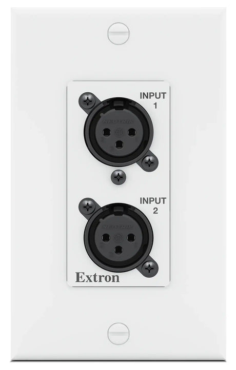 Extron AXI 22 AT D Plus Dual-Channel Analog Audio Interface with Transformer Isolation AXI 22 AT D Plus & WPD 102 XLRM Kit - Black Audio Signal Processing Extron