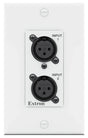 Extron AXI 22 AT D Plus Dual-Channel Analog Audio Interface with Transformer Isolation AXI 22 AT D Plus & WPD 102 XLRM Kit - Black Audio Signal Processing Extron