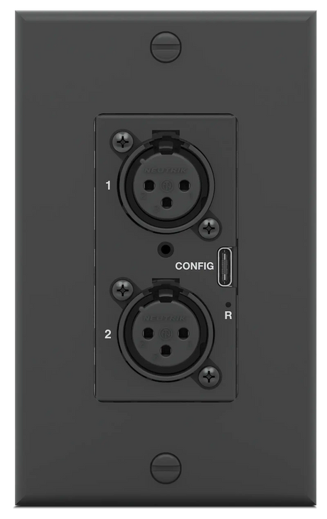 Extron AXI 22 AT D Plus Dual-Channel Analog Audio Interface with Transformer Isolation AXI 22 AT D Plus & WPD 102 XLRM Kit - Black Audio Signal Processing Extron