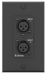 Extron AXI 22 AT D Plus Dual-Channel Analog Audio Interface with Transformer Isolation AXI 22 AT D Plus & WPD 102 XLRM Kit - Black Audio Signal Processing Extron