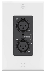 Extron AXI 22 AT D Plus Dual-Channel Analog Audio Interface with Transformer Isolation AXI 22 AT D Plus & WPD 102 XLRM Kit - Black Audio Signal Processing Extron