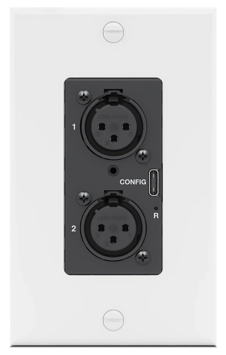 Extron AXI 22 AT D Plus Dual-Channel Analog Audio Interface with Transformer Isolation AXI 22 AT D Plus & WPD 102 XLRM Kit - Black Audio Signal Processing Extron