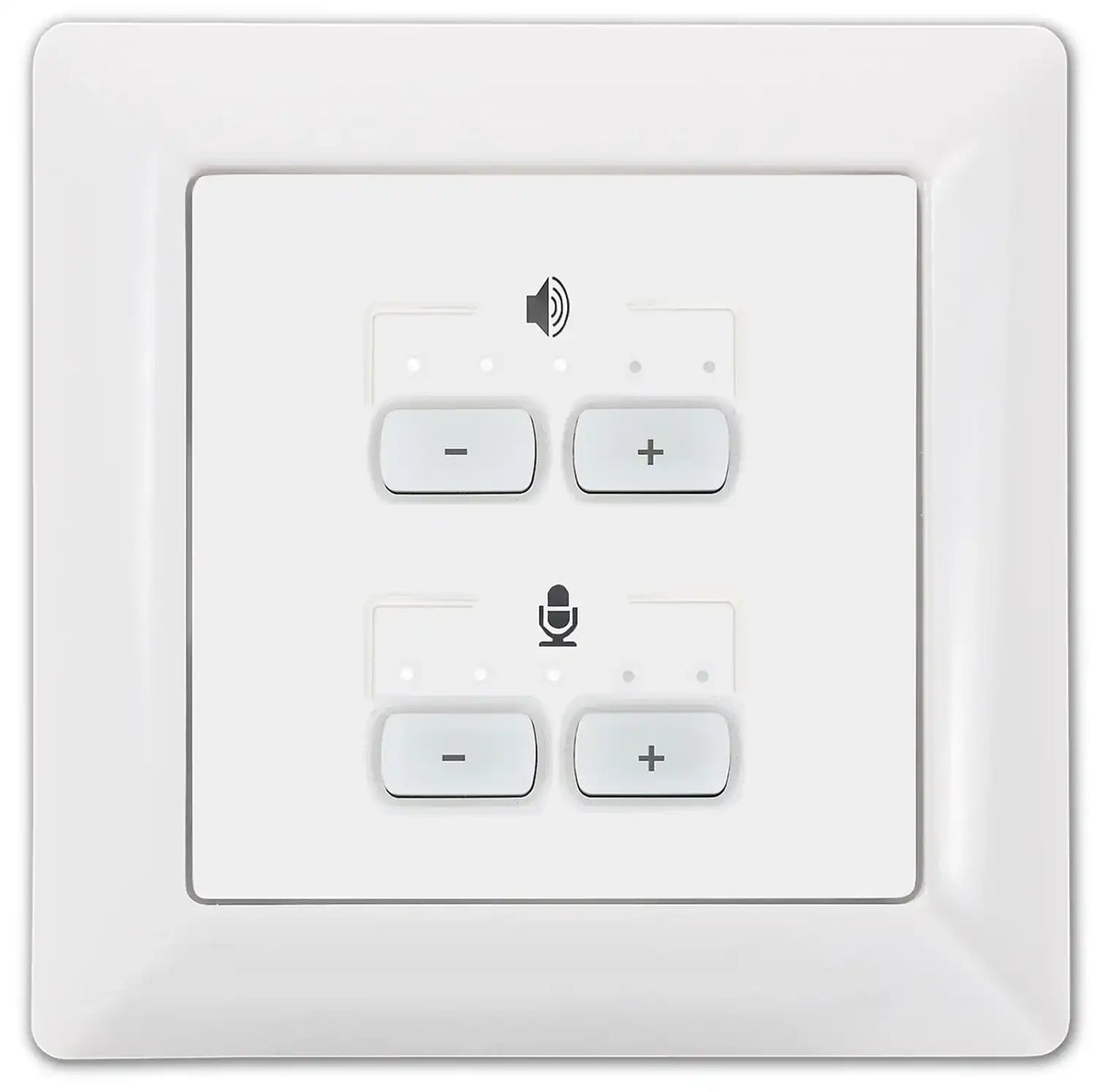 Extron NBP VC2 EU Network Button Panel with Dual Volume Control Flex55 and EU, Black and White, Dual Vol control Extron