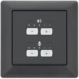 Extron NBP VC2 EU Network Button Panel with Dual Volume Control Flex55 and EU, Black and White, Dual Vol control Extron