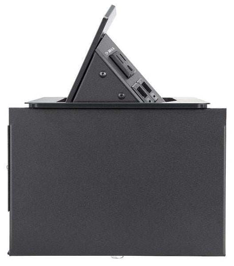 Extron Hideaway HSA 400 Series Surface Access Enclosure Multi-Region - Black Anodized Audio & Video Cables Extron