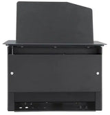 Extron Hideaway HSA 400 Series Surface Access Enclosure Multi-Region - Black Anodized Audio & Video Cables Extron