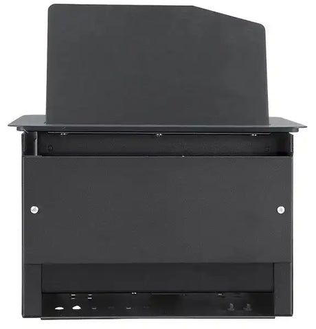 Extron Hideaway HSA 400 Series Surface Access Enclosure Multi-Region - Black Anodized Audio & Video Cables Extron