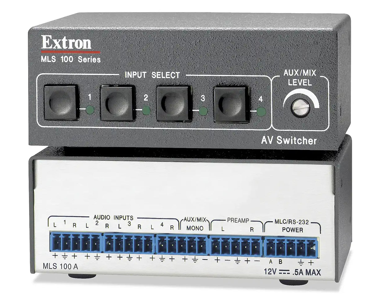 Extron MLS 100 A Stereo Audio Switcher audio and video switches Extron
