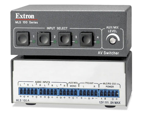 Extron MLS 100 A Stereo Audio Switcher audio and video switches Extron