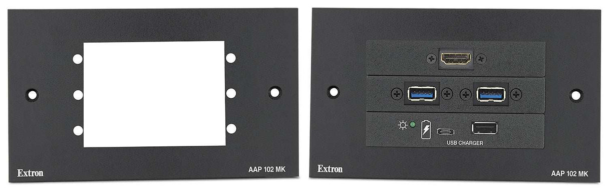 Extron AAP 102 MK AV Connectivity Mounting Frame for MK Boxes Black mount boxes Extron