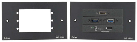 Extron AAP 102 MK AV Connectivity Mounting Frame for MK Boxes Black mount boxes Extron