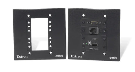 Extron CPM 102 Series Cable Pass-Through Plate White - With Cable Guards mount boxes Extron