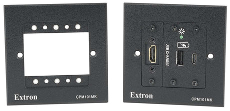 Extron CPM 101 Series Cable Pass-Through Plate Black mount boxes Extron