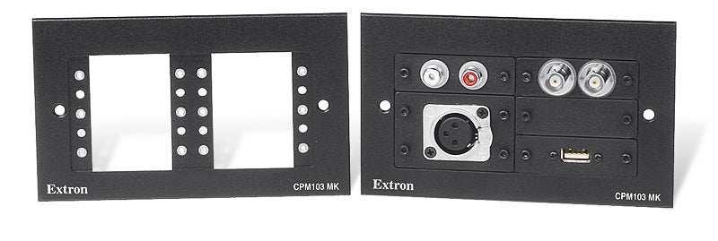 Extron CPM 103 MK Series Cable Pass-Through Plate with Matching Kit mount boxes Extron