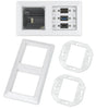 Extron MAAP 200 EU Series Mounting Frame 2-EU gang, holds 6 MAAP modules mount boxes Extron