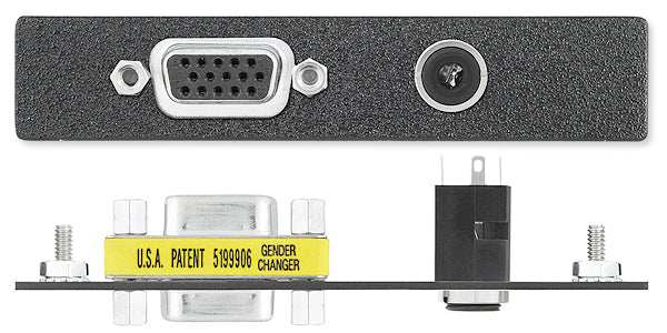 Extron AAP 1 HD F + 1 MJ Pass-Through Plate Audio & Video Cables Extron