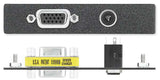 Extron AAP 1 HD F + 1 MJ Pass-Through Plate Audio & Video Cables Extron