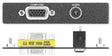Extron AAP 1 HD F + 1 MJ Pass-Through Plate Audio & Video Cables Extron