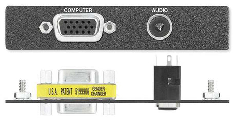 Extron AAP 1 HD F + 1 MJ Pass-Through Plate Audio & Video Cables Extron